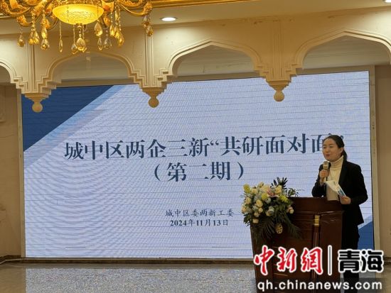 图为城中区两企三新“共研面对面”（第二期）活动现场。城中区宣传部供图