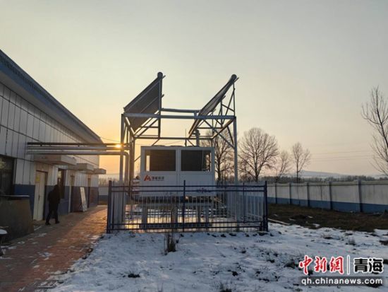 图为青海国晟位于西宁北收费站 “太空1号”太阳能热泵分布式供暖项目。青海国晟集团供图
