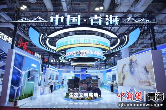 图为青海展馆。 青海省商务厅 供图