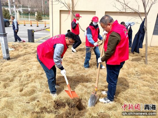 图为青海烟草物流中心党支部开展保护环境主题党日活动。青海烟草物流中心供图 图为青海烟草物流中心党支部开展保护环境主题党日活动。青海烟草物流中心供图