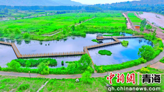 图为乐都区污水处理厂。海东市委宣传部供图 图为乐都区污水处理厂。海东市委宣传部供图