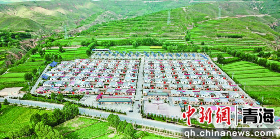 图为海东市互助县五十镇班彦新村。海东市委宣传部供图 图为海东市互助县五十镇班彦新村。海东市委宣传部供图